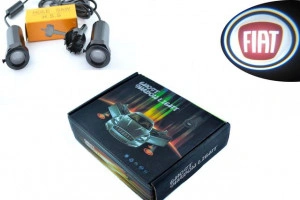 Set proiectoare / Logo montare sub usa 5w Fiat - Img 2