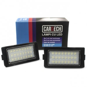 Lampi numar dedicate cu led BMW E38 
