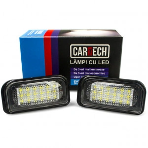 Lampi numar dedicate cu led Mercedes Benz W203 4 usi 