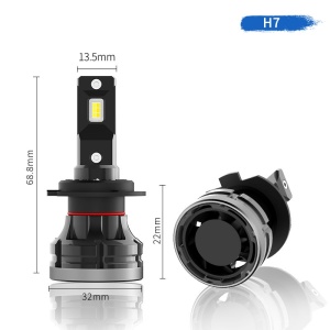 Set 2 leduri auto H7 Canbus 3000K 6000K putere 50W luminozitate 10.000 Lm 12-24V D92S-H7 - Img 2