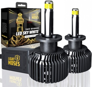 Set 2 leduri H1 M9 Canbus 360 grade pentru far auto putere 80W/set luminozitate 8000 Lm/set 12V