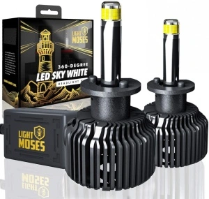 Set 2 leduri H1 M9 Canbus 360 grade pentru far auto putere 80W/set luminozitate 8000 Lm/set 12V