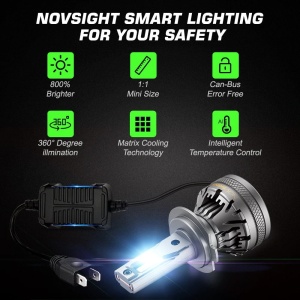 Set 2 leduri H7 Canbus pentru far auto putere 120W luminozitate 22.000 Lm 12-24V - Img 4