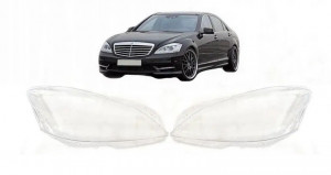 Set 2 sticle faruri pentru Mercedes S-Class W221 Facelift 2009 - 2013