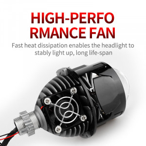 Lupe Bi-Led Auto 2,5" Inch cu lentila din sticla si corp metalic - Img 2