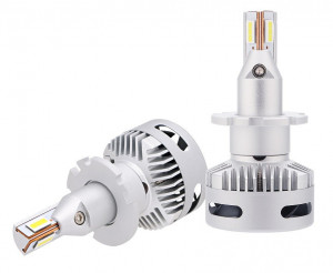 Set 2 leduri D2S, D4S pentru far cu lupa 40W Chip Cree 5000 Lm 12/24V X6-D2S