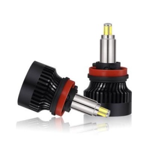 Set 2 leduri H11 M9 4300K Lumina Cald Canbus 360 grade pentru far auto putere 80W per set luminozitate 8000 Lm per set 12V - Img 1