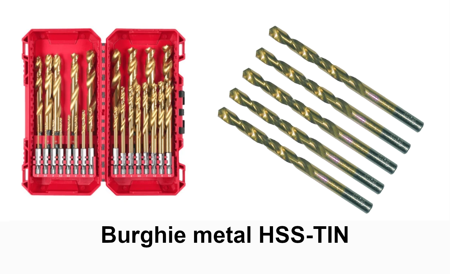 Burghiu metal HSS-TIN