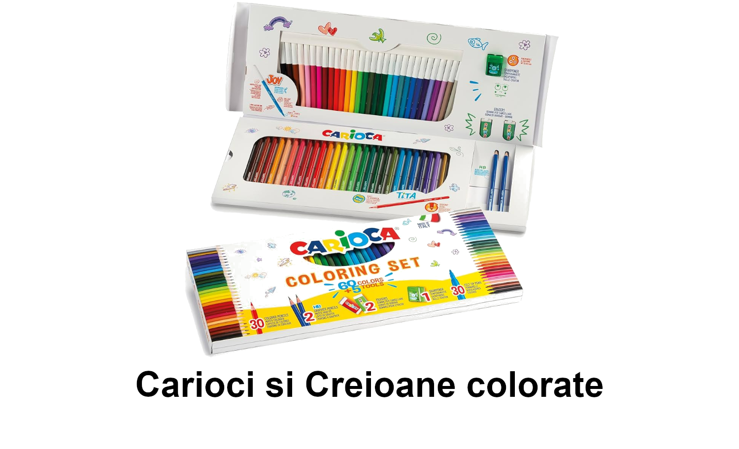 Carioci si Creioane colorate