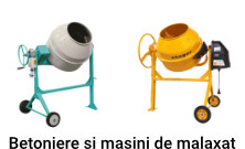 Betoniere si masini de malaxat