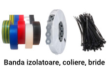 Banda izolatoare, coliere, bride