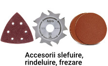Accesorii slefuire, rindeluire, frezare