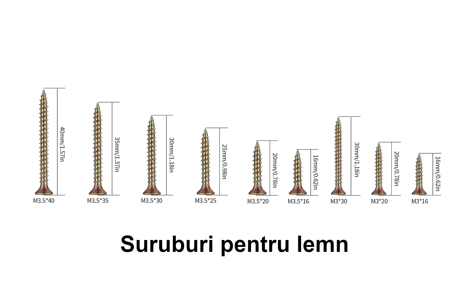 Suruburi pentru lemn
