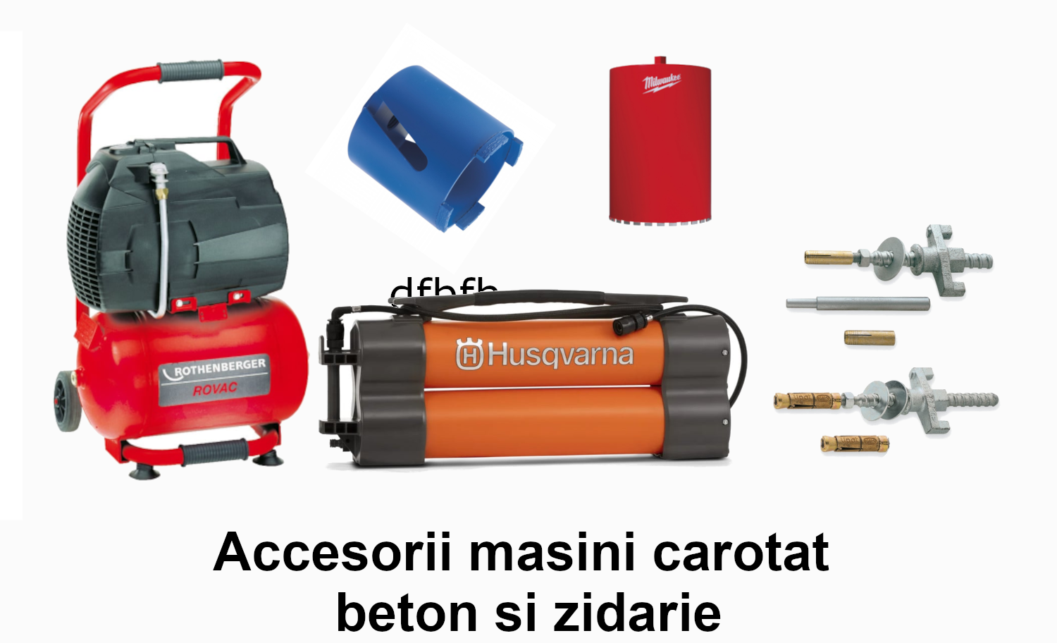 Accesorii masini carotat beton si zidarie