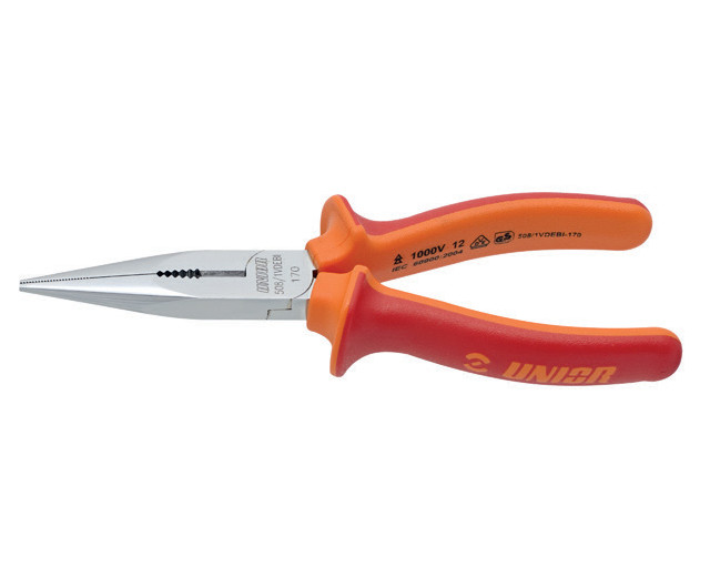 508/1VDEBI Cleste cu varfuri semirotunde si tais lateral izolat la 1000 V, L 170 mm - 610436