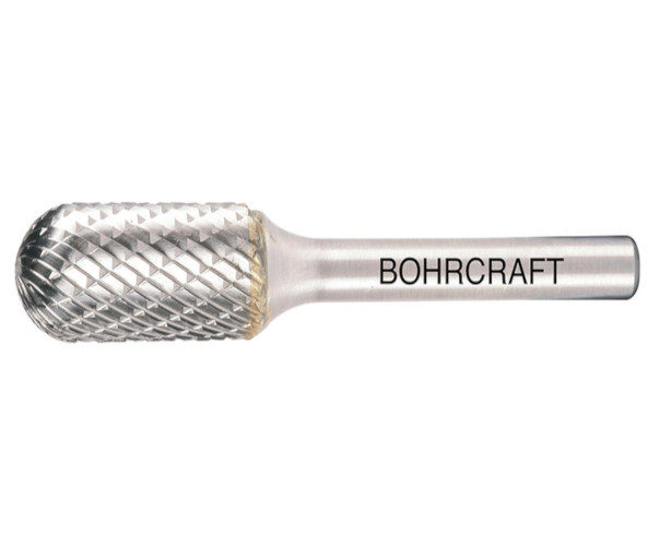 5110 Freze biax din carbura metalica sinterizata - CMS cilindrica cu cap semisferic, Forma C (WRC), DIM 10 x 20