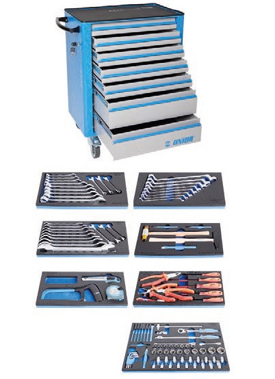 940EV4+1000ak8 Set scule 109 piese in module SOS cu dulap 940EV4