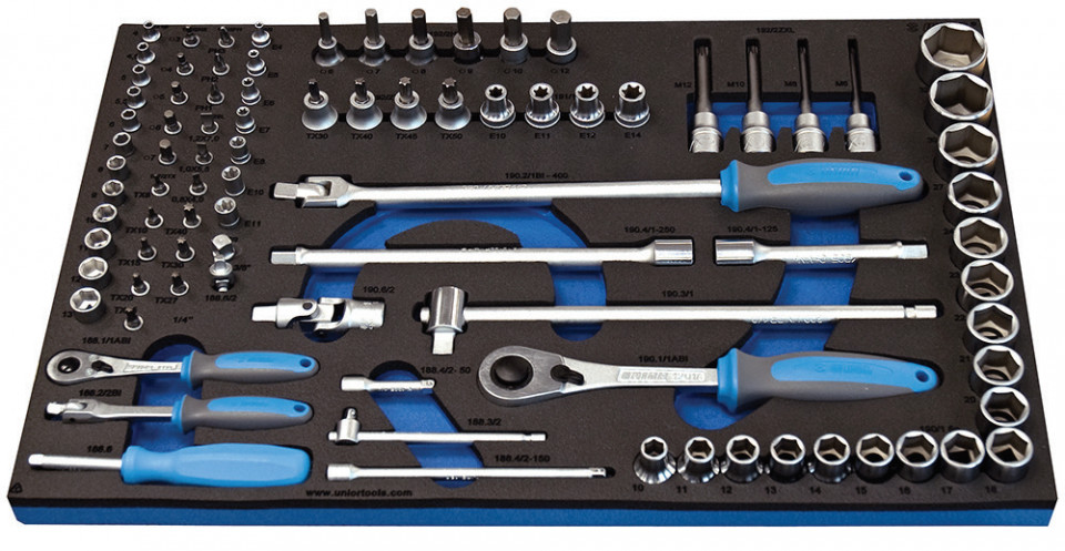 964/36SOS Set de capete chei tubulare cu accesorii in modul SOS / 88 piese - 621395