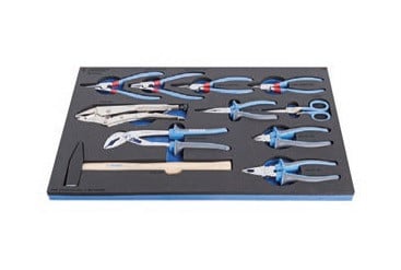 964/48ASOS Set de clesti cu manere BI si ciocan in modul SOS / 11 piese - 626751
