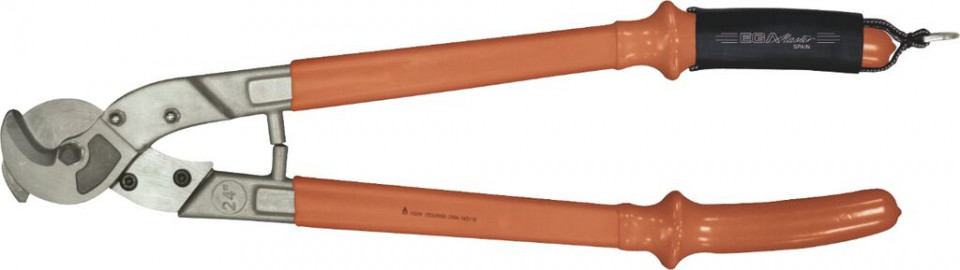 AD730097 Cleste cabluri izolat la 1000 V cu inel pentru carabiniera, L - 600 mm - AD730097