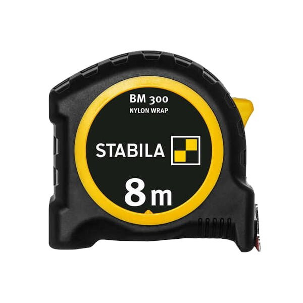 BM 300 de 10 m - ruleta de buzunar rezistenta, cu banda marcata pe ambele parti