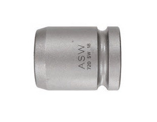 Cap cheie tubulara de impact cu profil de protectie ASW 1/2", 13mm L38mm