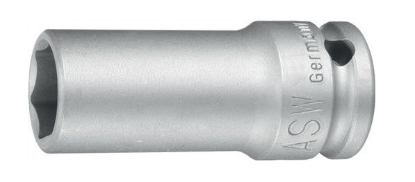 Cap cheie tubulara de impact lunga cu pereti subtiri ASW 1/2", 21mm L78mm