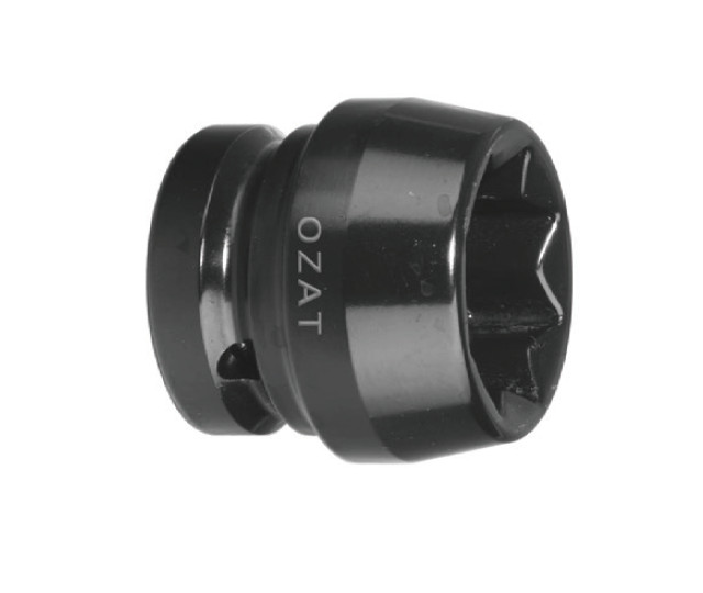 Cap cheie tubulara de impact OZAT 3/4" 8 laturi, scurt 38mm L57mm