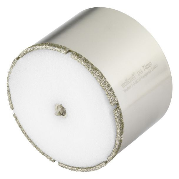 Carota diamantata "Ceramic" Wolfcraft 5932000, D 74 mm, lungime 45 mm