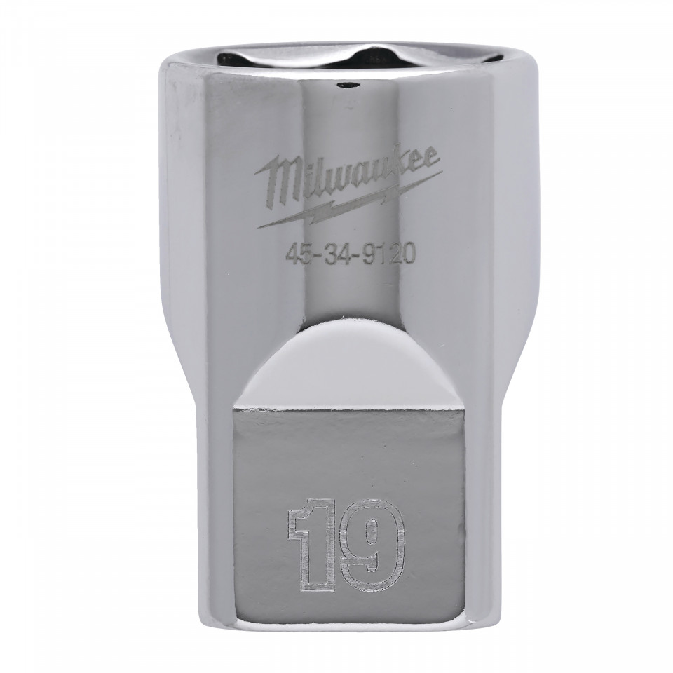 Cheie tubulară Milwaukee 1/2, sistem metric, 19mm, scurtă