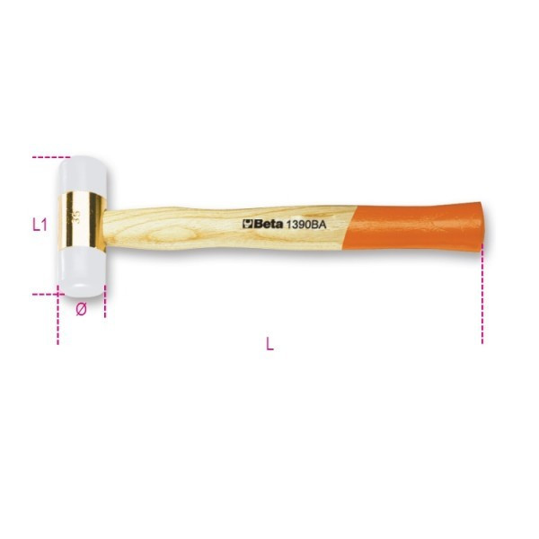 Ciocan de plastic, diametru 52mm Antiex 1390BA