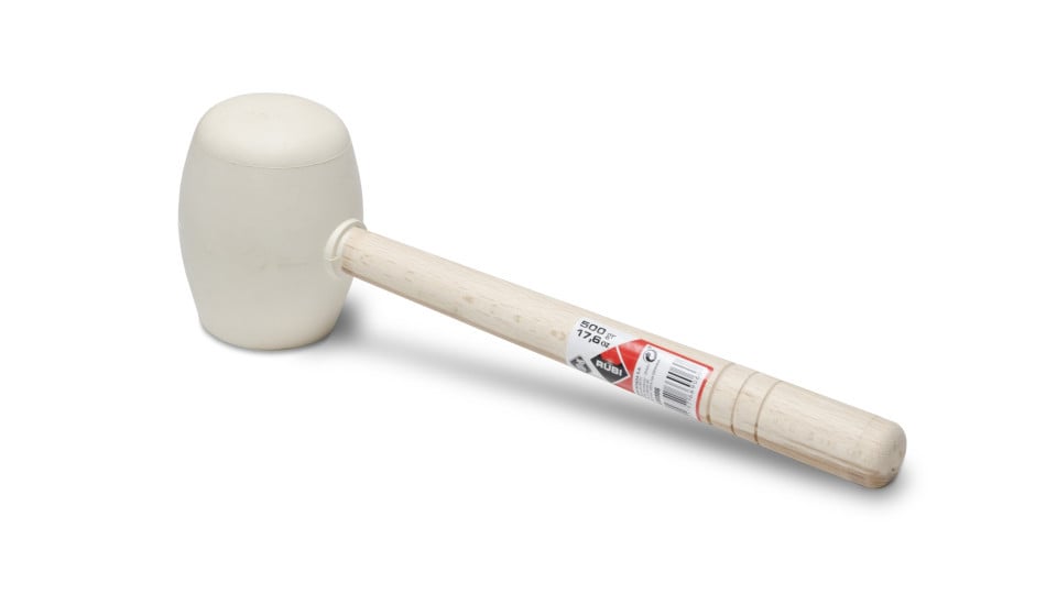 Ciocan din cauciuc alb rotund, RUBI 250g