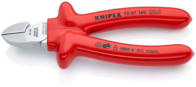 Cleste sfic, cromat, izolata prin imersie la 1000 V, KNIPEX, 160 mm