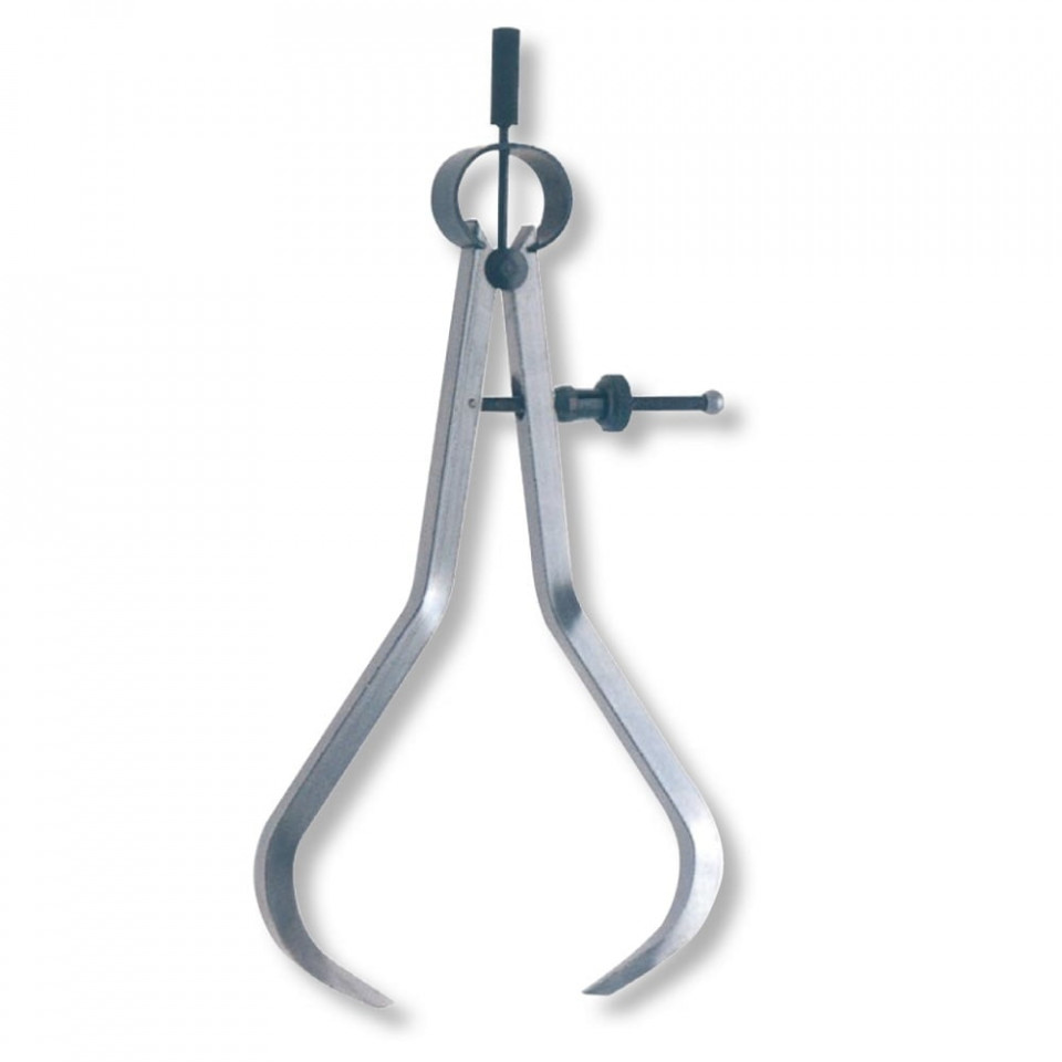 Compas exterior cu arc ULTRA activ, oțel lustruit, reglare rapida 500 mm