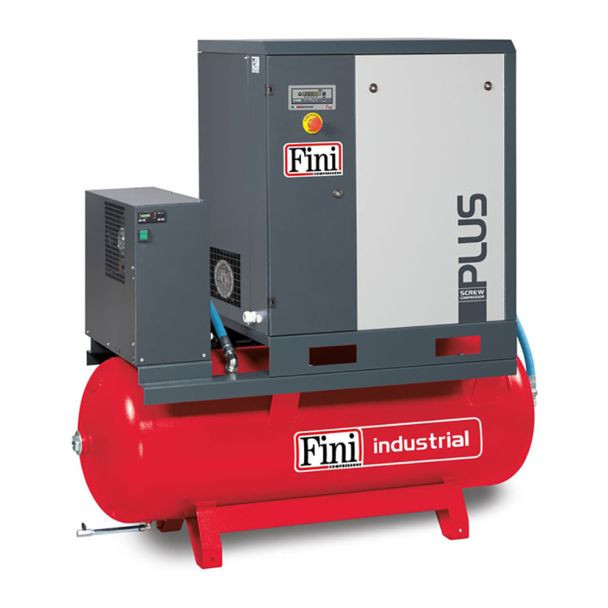 Compresor de aer cu surub Fini PLUS 11-10-270 ES, 400 V, 270 l, 11 kW, 10 bar, 1500 l/min, cu uscator