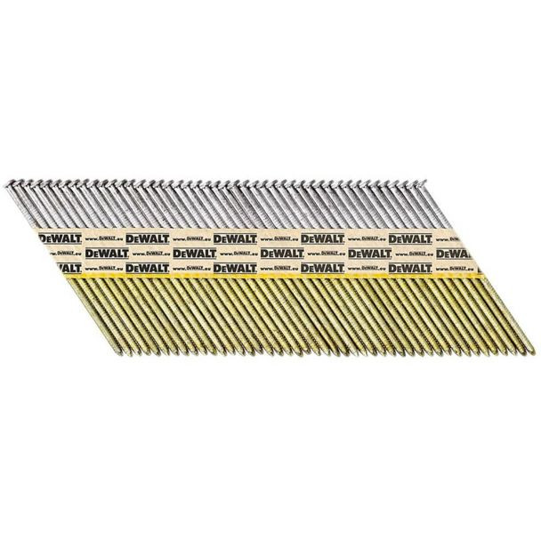 Cuie cu cap D Dewalt DNPT31R90G12Z, cu banda, 90 mm, G12, 2200 bucati/cutie