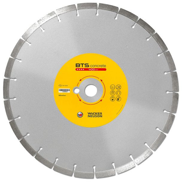 Disc diamantat pentru beton Wacker Neuson BTS BETON, 400x25.4x12 mm