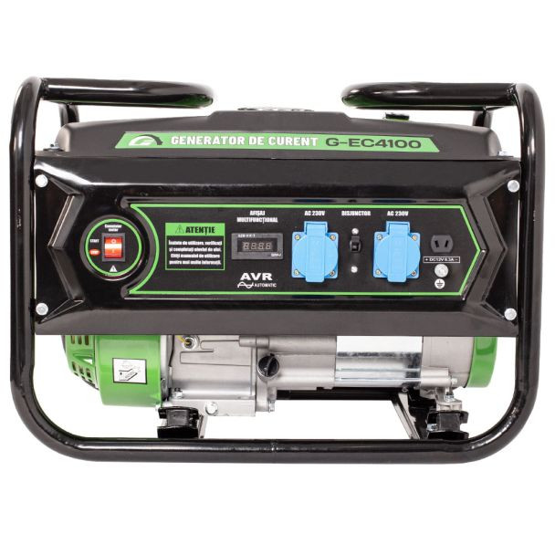 Generator de curent pe benzina Greenfield G-EC4100, portabil, monofazat, 3 kVA, 3 kW