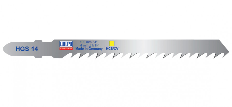 HGS 14 Panza HCS/CV pentru fierastrau vertical, prindere T, pentru lemn / 25 bucati, DIM 100 x 7.8 x 1.27 mm