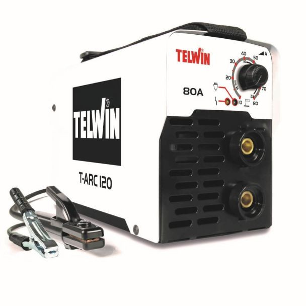 Invertor sudura MMA Telwin T-ARC120ACX, 80 A, electrozi 1.6-2.5 mm, cu accesorii