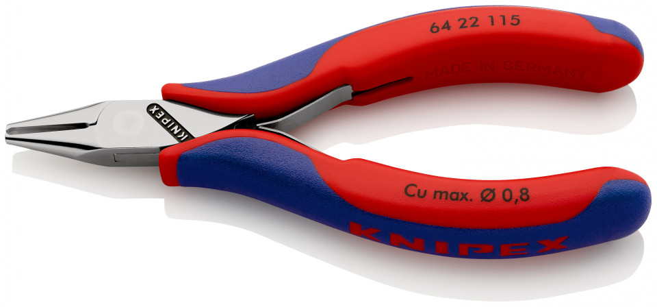 KNIPEX 64 22 115 Tăietor frontal pentru instalații electronice cu manşoane multicomponent 115 mm