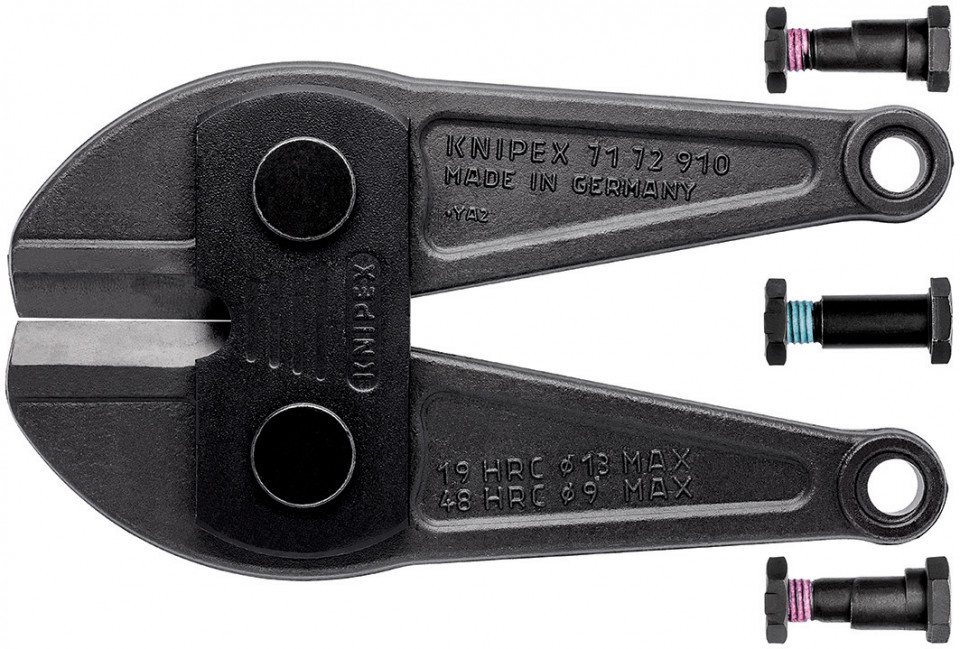 KNIPEX 71 79 910 Cap cu cuţite de schimb pentru 71 72 910 complet, cu șuruburi