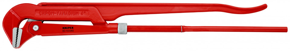 KNIPEX 83 10 040 clește pentru țevi la 90° vopsit electrostatic în roșu 750 mm