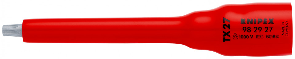 KNIPEX 98 29 27 adaos pentru cheie tubulară (bihexagonal) pentru TX27 123 mm