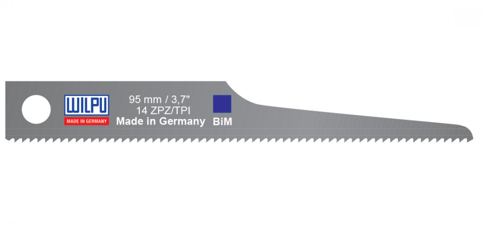 LV 2014 Panza sabie pentru masini pneumatice, pentru materiale sandwich / 5 bucati, DIM 95 x 12.3 x 0.63 mm