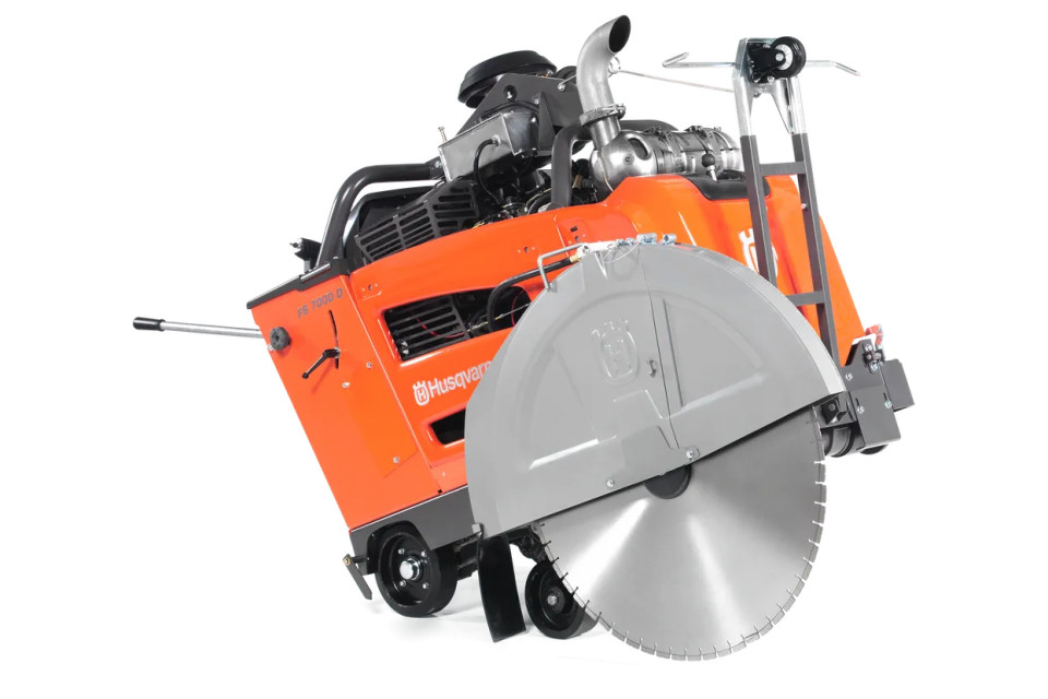 Masina de taiat pardoseli Husqvarna FLOOR SAW FS 7000 D, ETRK Cl CE, disc 900 mm, adancime taiere 374 mm, motorina, 1039 kg