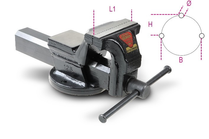 Menghină paralelă de banc 1599F Beta 125 mm