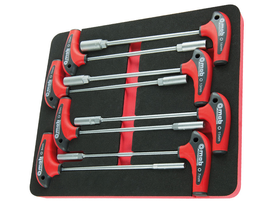 Modul MOB OSC cu 8 capete chei tubulare cu maner T - 260×160×50 6-14 mm