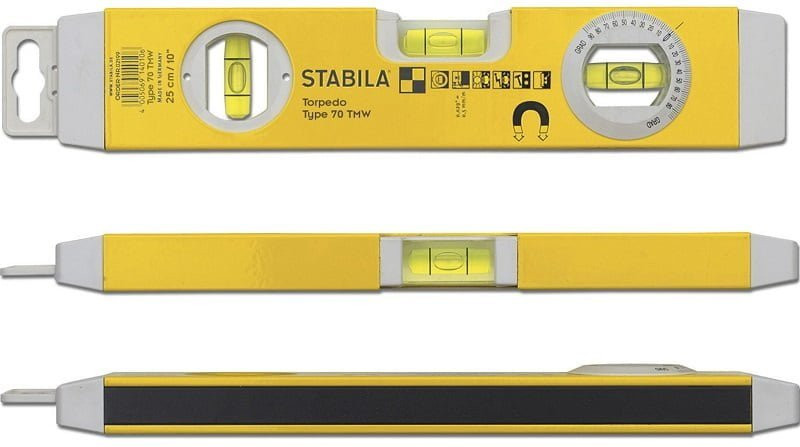 Nivela cu 3 bule si magnet, 70TMW de 25 cm