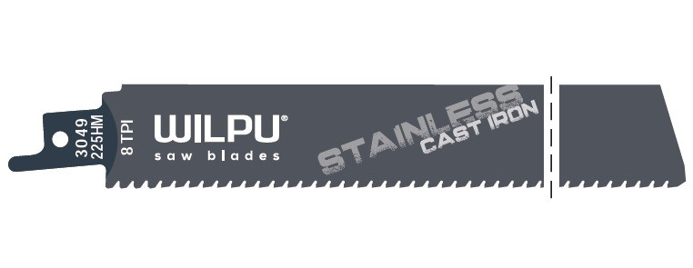 Panza sabie pentru otel inoxidabil Ultimate Carbide 228 x 25 x 1,5 mm